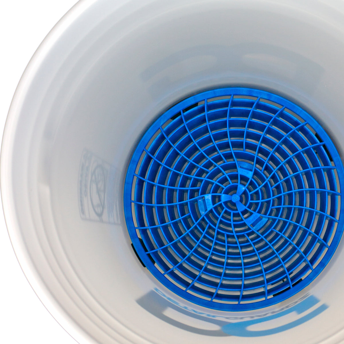 Detailmate Kit De Lavage De Voiture : Seau De Lavage ValetPRO 3.5 Gallon (approx. 13 L) Blanc Avec Detail Guardz Dirt Lock Wash Bucket Insert Red Pour Un Lavage à La Main